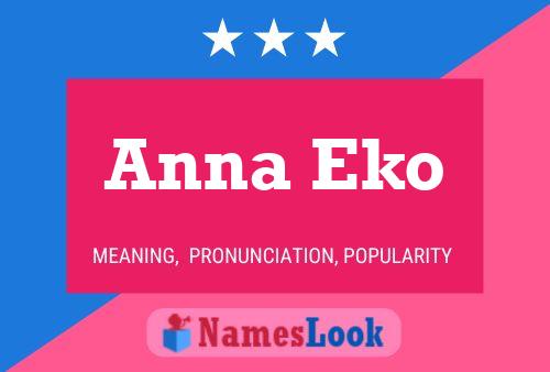 Anna Eko Name Poster