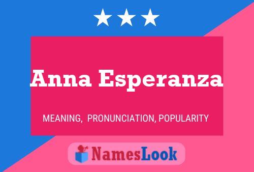 Anna Esperanza Name Poster