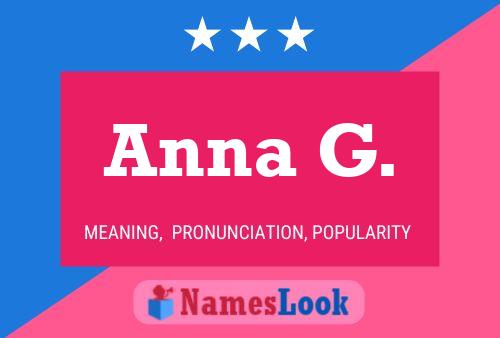 Anna G. Name Poster