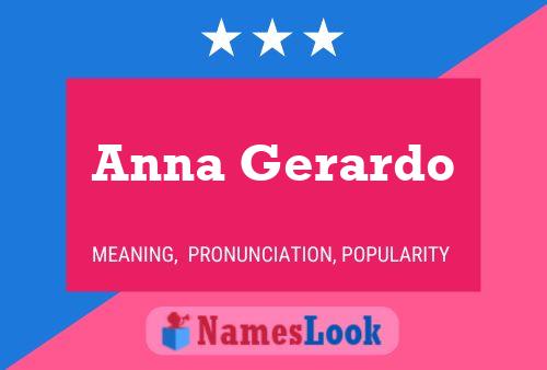 Anna Gerardo Name Poster