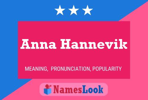 Anna Hannevik Name Poster