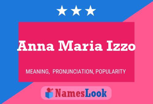 Anna Maria Izzo Name Poster