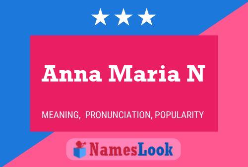 Anna Maria N Name Poster