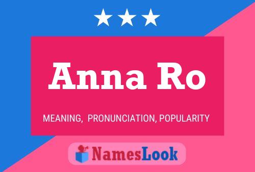 Anna Ro Name Poster