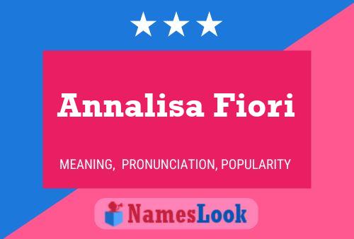 Annalisa Fiori Name Poster