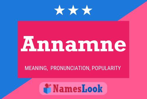 Annamne Name Poster