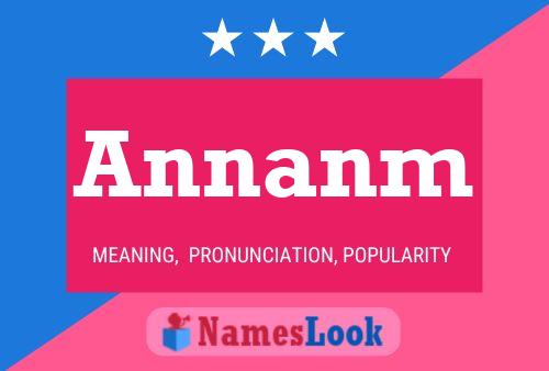 Annanm Name Poster