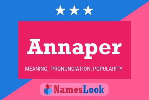 Annaper Name Poster