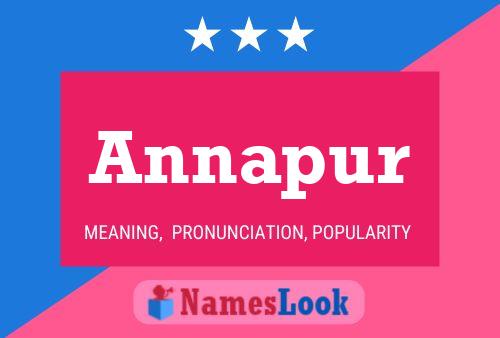 Annapur Name Poster