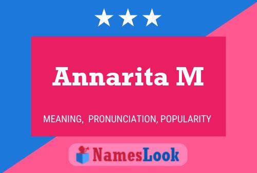 Annarita M Name Poster