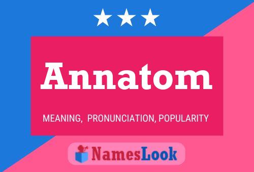 Annatom Name Poster