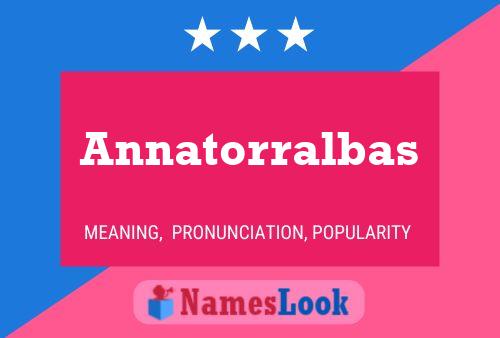 Annatorralbas Name Poster