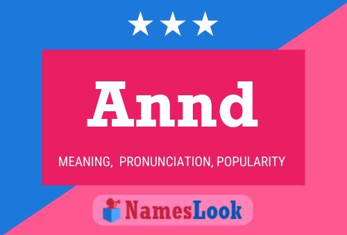 Annd Name Poster