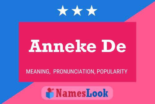 Anneke De Name Poster