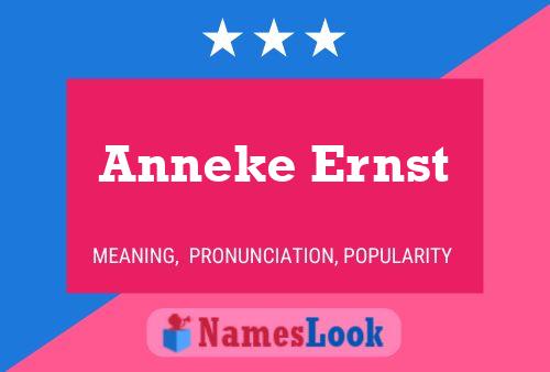 Anneke Ernst Name Poster