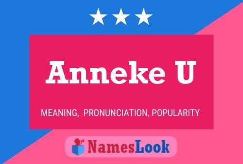 Anneke U Name Poster