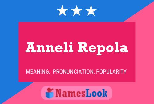 Anneli Repola Name Poster