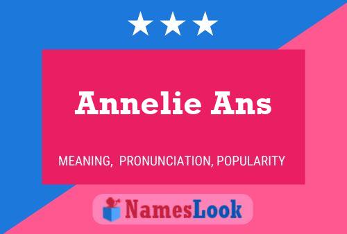 Annelie Ans Name Poster