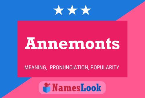 Annemonts Name Poster