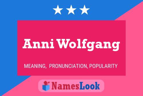 Anni Wolfgang Name Poster