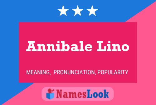 Annibale Lino Name Poster