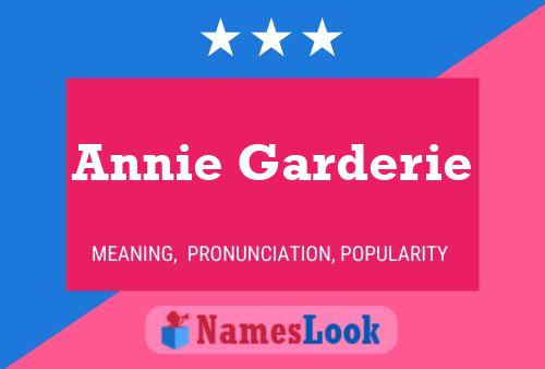 Annie Garderie Name Poster