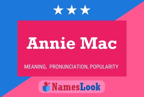 Annie Mac Name Poster