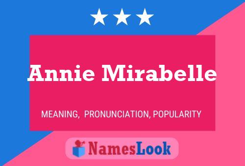 Annie Mirabelle Name Poster