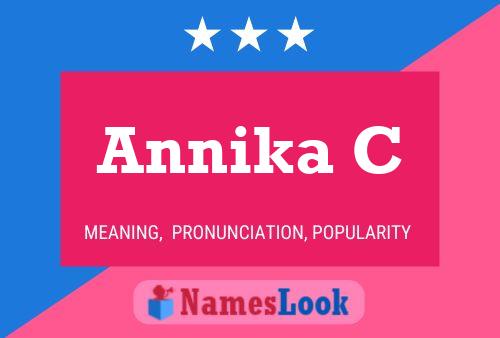 Annika C Name Poster