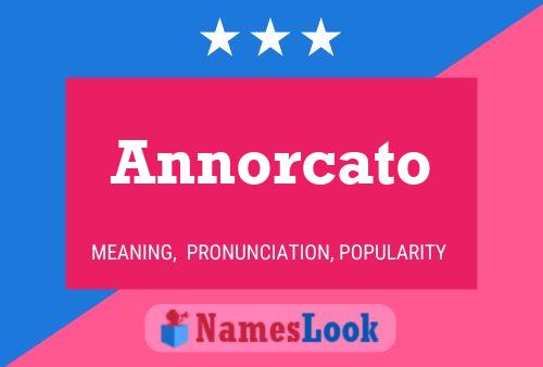 Annorcato Name Poster