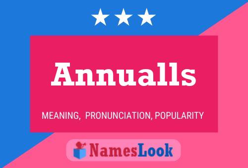 Annualls Name Poster