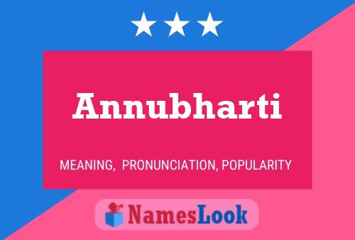 Annubharti Name Poster