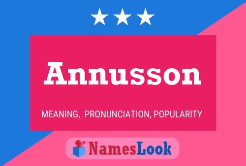 Annusson Name Poster