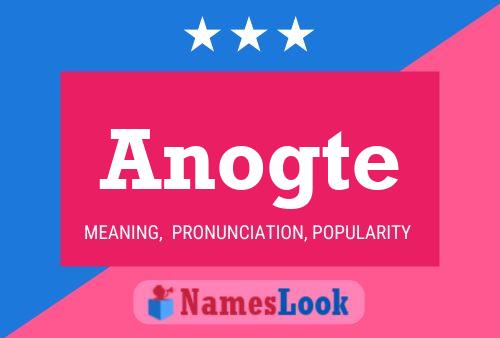 Anogte Name Poster