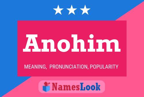 Anohim Name Poster