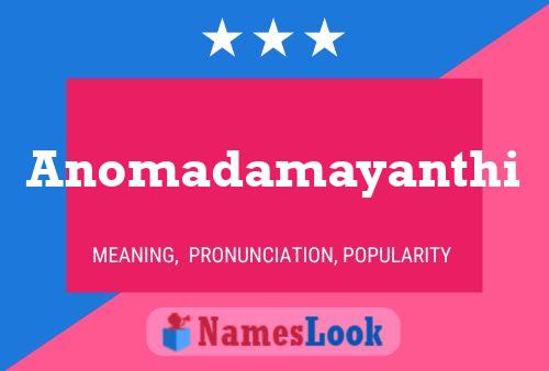 Anomadamayanthi Name Poster