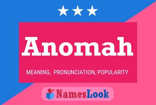 Anomah Name Poster