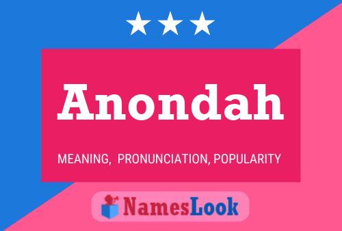 Anondah Name Poster