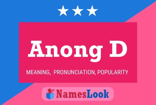 Anong D Name Poster