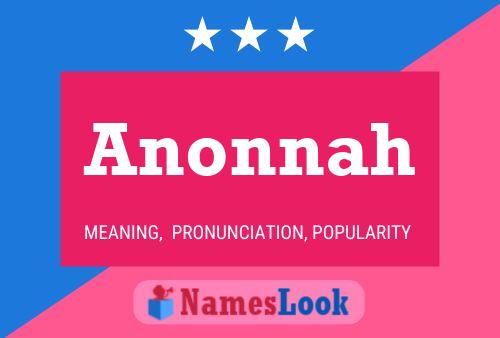 Anonnah Name Poster