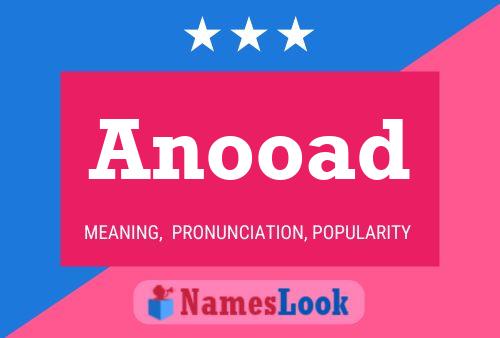 Anooad Name Poster