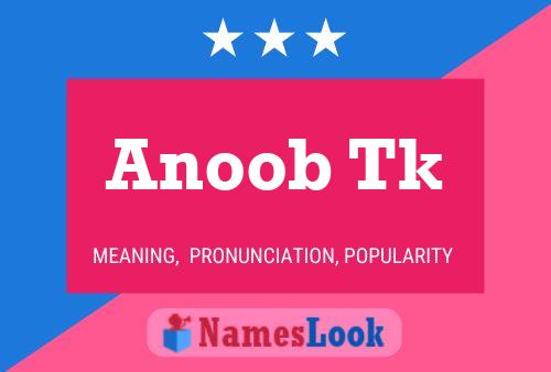 Anoob Tk Name Poster