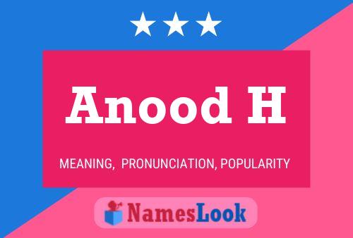 Anood H Name Poster