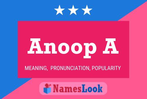 Anoop A Name Poster