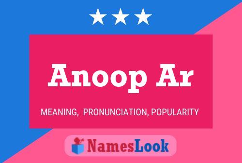 Anoop Ar Name Poster