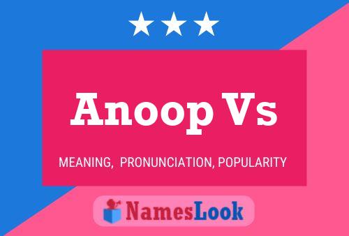 Anoop Vs Name Poster