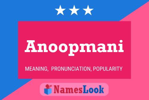 Anoopmani Name Poster