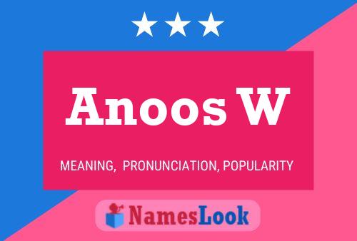 Anoos W Name Poster