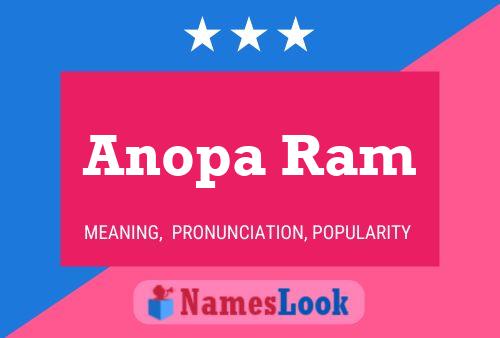 Anopa Ram Name Poster