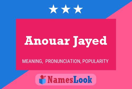 Anouar Jayed Name Poster